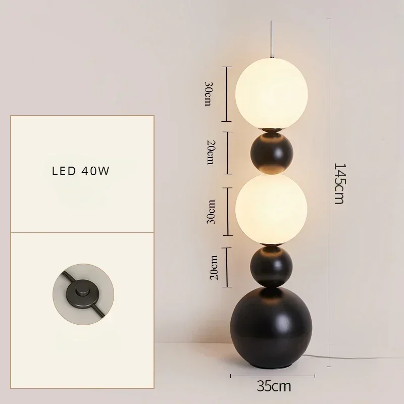 Italienische Designer-Stehlampe aus Eisen für Wohnzimmer – Armone