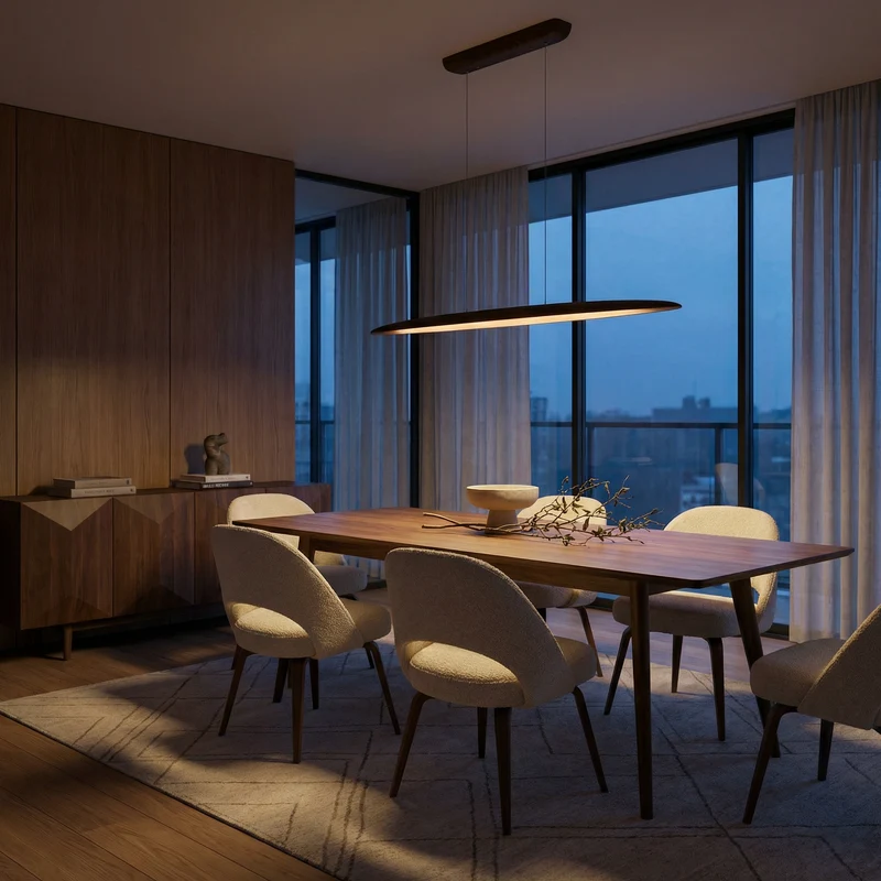 Dimmbarer Holz-Pendelleuchte für Küche und Esszimmer – Maderise