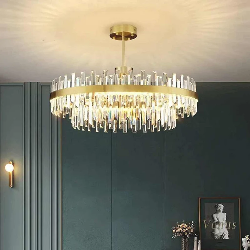 Chandelier Luxurious Crystal LED Gold Round / Oval