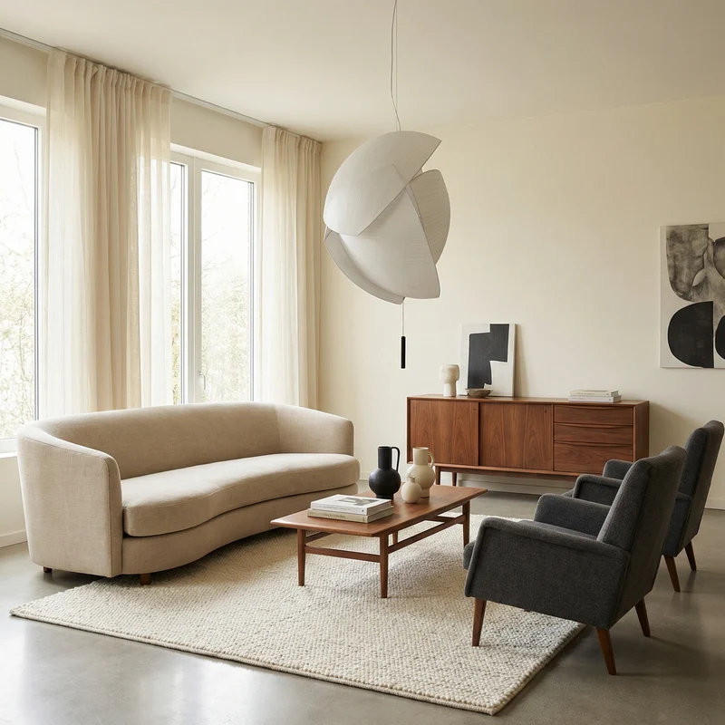 LED-Stoffpendelleuchte für Wohnzimmer – Armoni