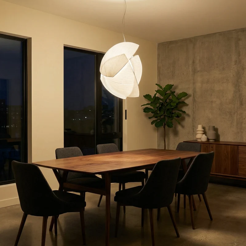 LED-Stoffpendelleuchte für Wohnzimmer – Armoni