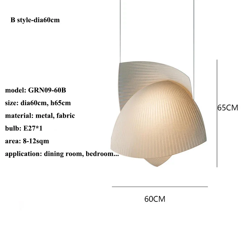 LED-Stoffpendelleuchte für Wohnzimmer – Armoni