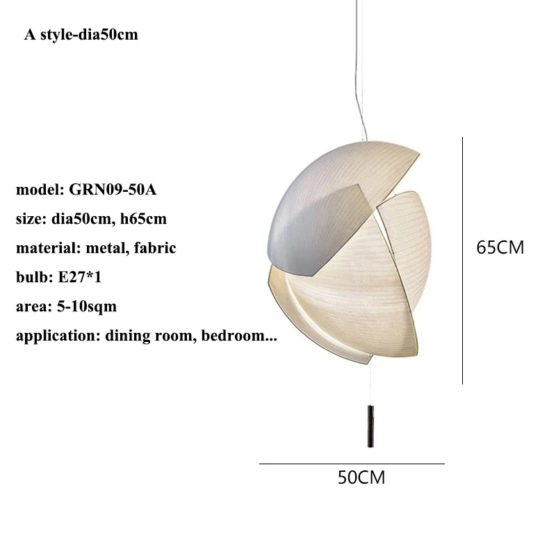 LED-Stoffpendelleuchte für Wohnzimmer – Armoni