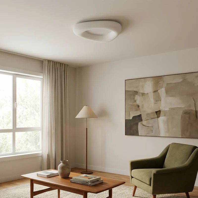 Moderne Deckenleuchte aus Acryl für Schlafzimmer – Célorio