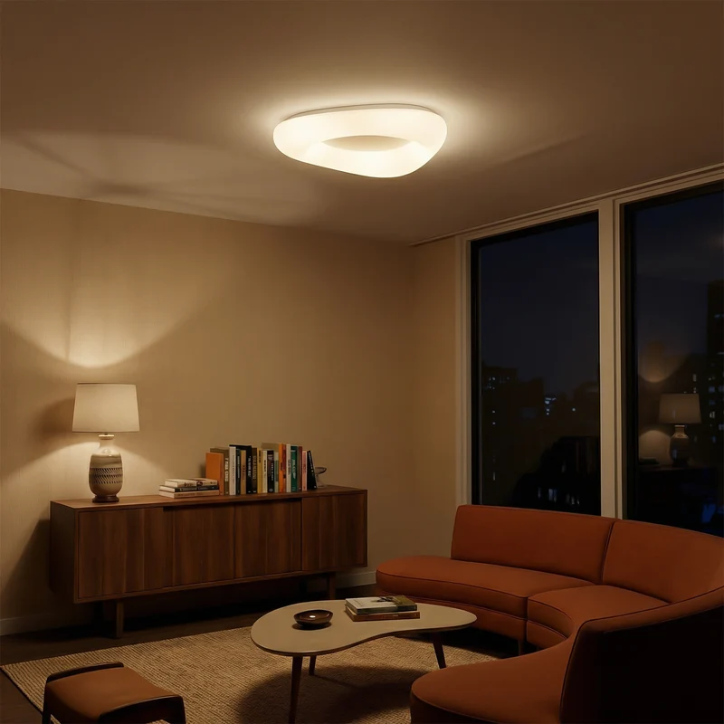 Moderne Deckenleuchte aus Acryl für Schlafzimmer – Célorio