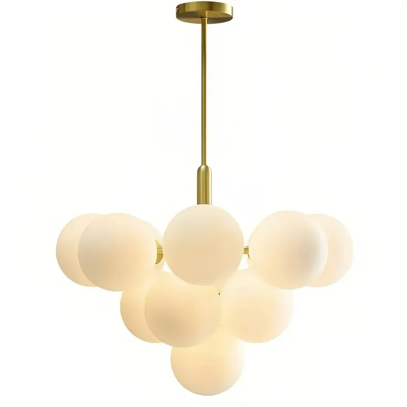 Bubble Pendelleuchte mit Opalglas-Kugel für Esszimmer
