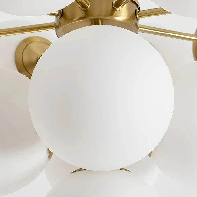 Bubble Pendelleuchte mit Opalglas-Kugel für Esszimmer