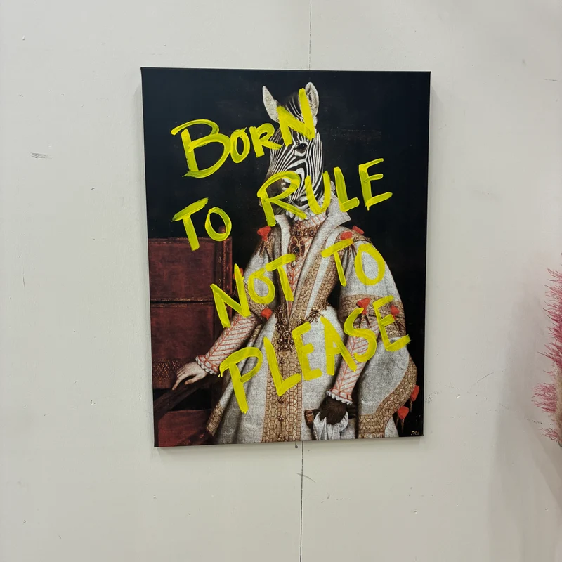 Thomas Klotz "Zebra" Kunstdruck auf Leinwand 100x75 Wandbild Deko