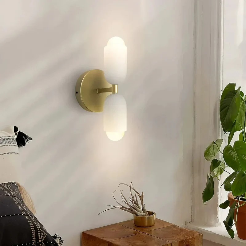 LED Wandleuchte Up Down aus Glas für Esszimmer