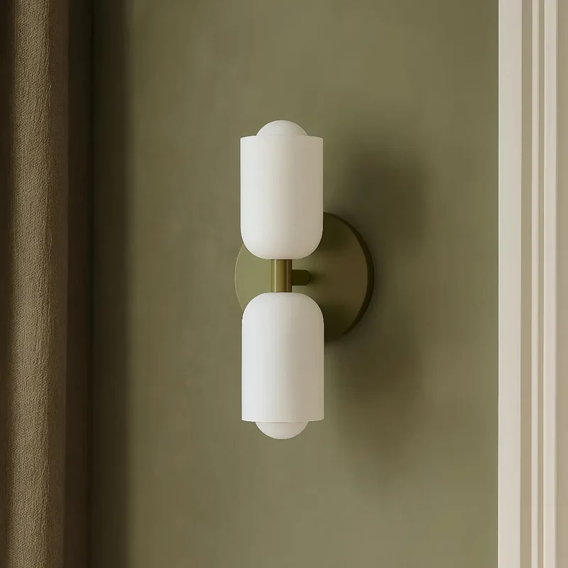 LED Wandleuchte Up Down aus Glas für Esszimmer