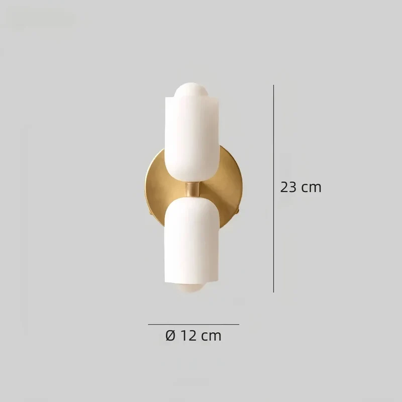 LED Wandleuchte Up Down aus Glas für Esszimmer