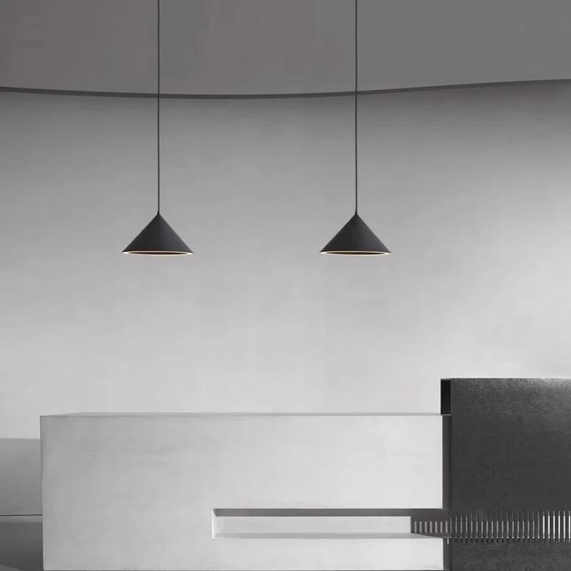 Pendant Light Nordic Simple Cone LED Multi-Color