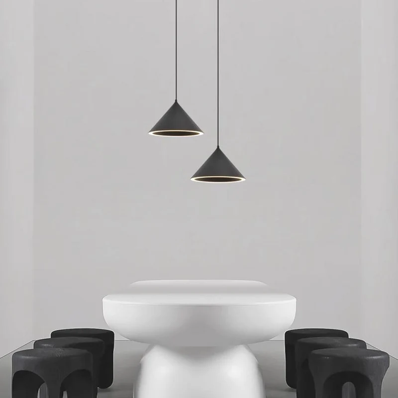 Pendant Light Nordic Simple Cone LED Multi-Color