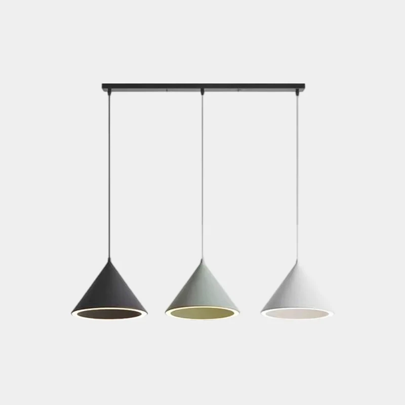 Pendant Light Nordic Simple Cone LED Multi-Color