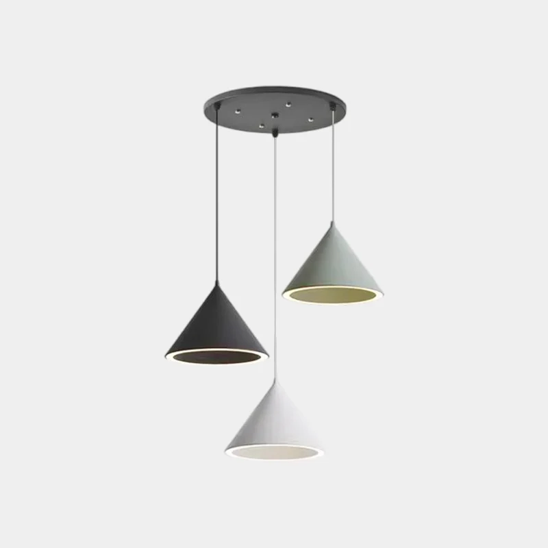 Pendant Light Nordic Simple Cone LED Multi-Color