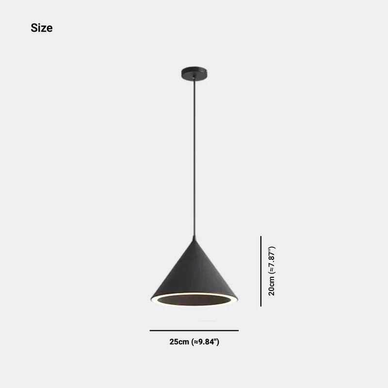 Pendant Light Nordic Simple Cone LED Multi-Color