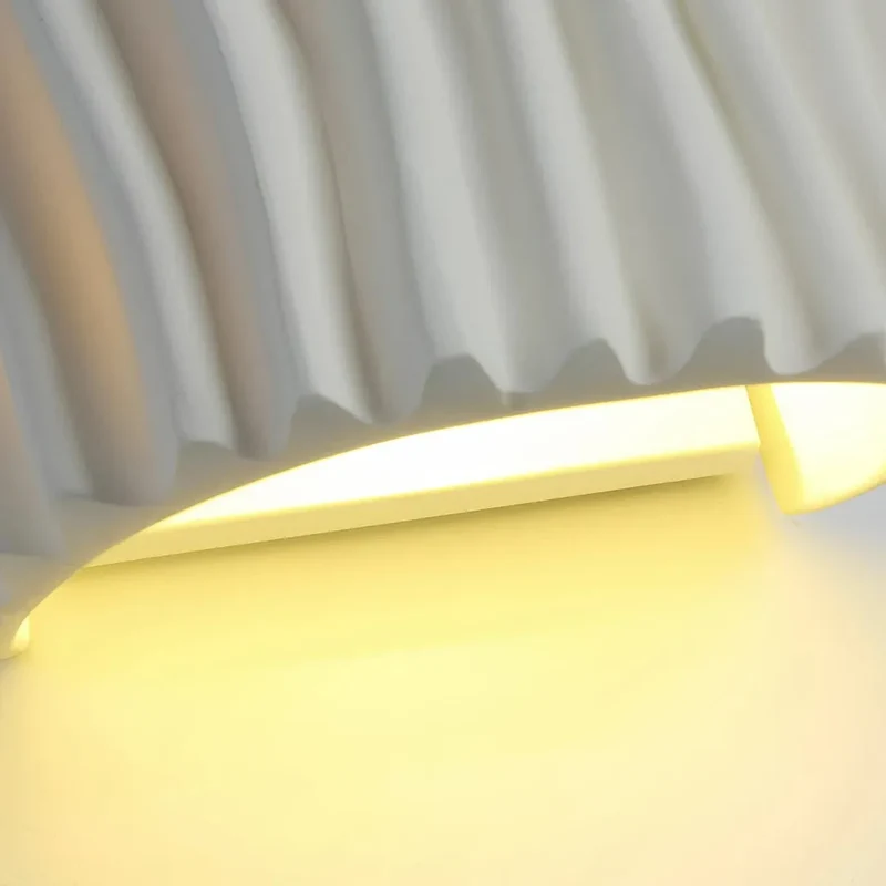 Moderne LED Wandleuchte Up and Down mit Rillendesign für Schlafzimmer