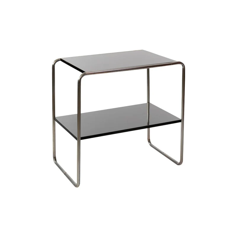 1930er Konsolentisch B12 von Marcel Breuer, Schwarz Lackiert
