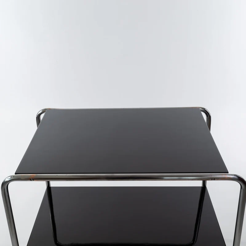 1930er Konsolentisch B12 von Marcel Breuer, Schwarz Lackiert