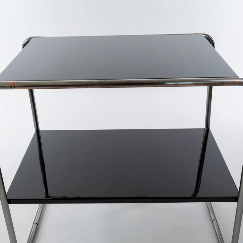 1930er Konsolentisch B12 von Marcel Breuer, Schwarz Lackiert
