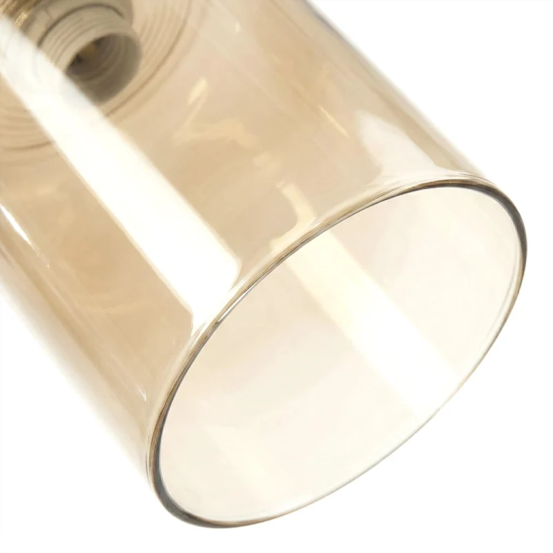 Lampenschirm aus bernsteinfarbenem Glas im Vintage-Stil, E27~3602