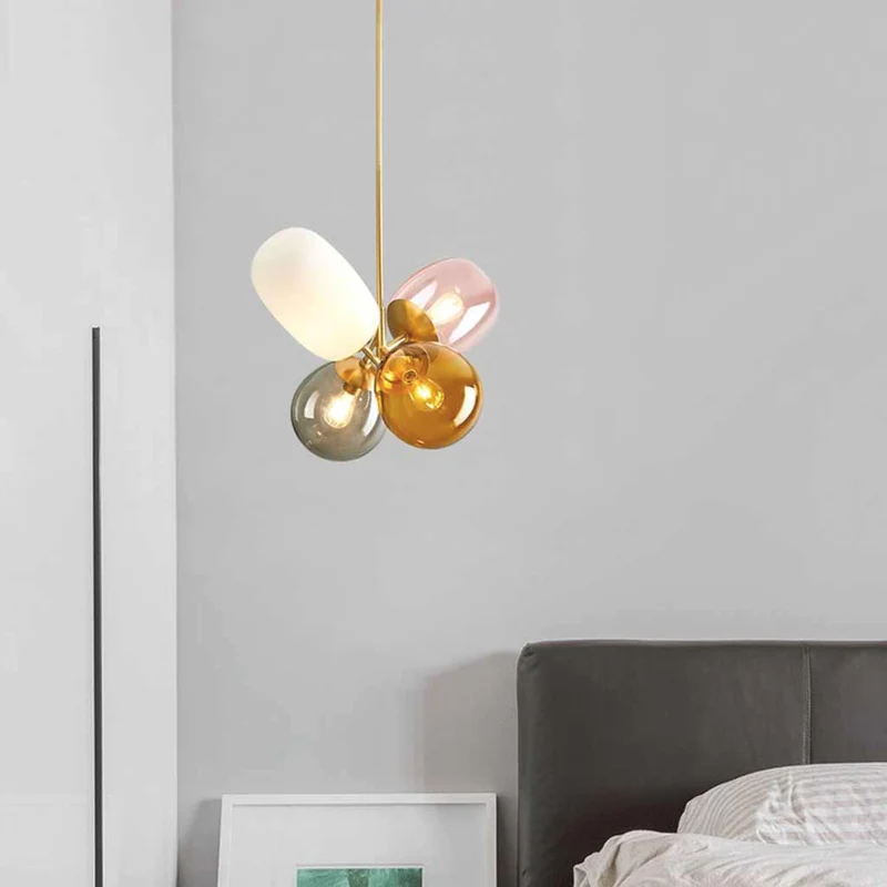 Pendant Chandelier Light Nordic Creative Colorful Balloon Glass