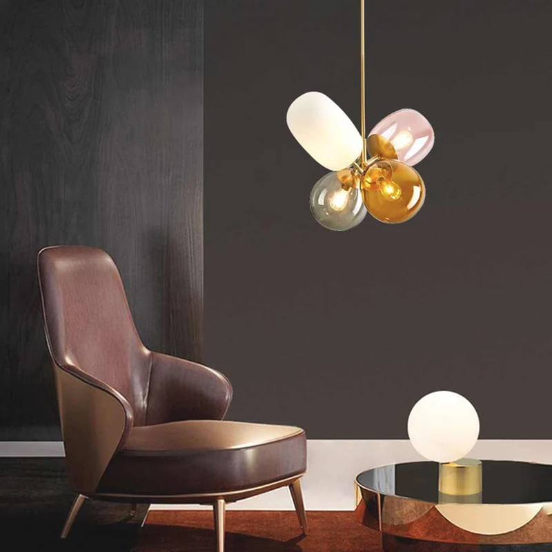 Pendant Chandelier Light Nordic Creative Colorful Balloon Glass
