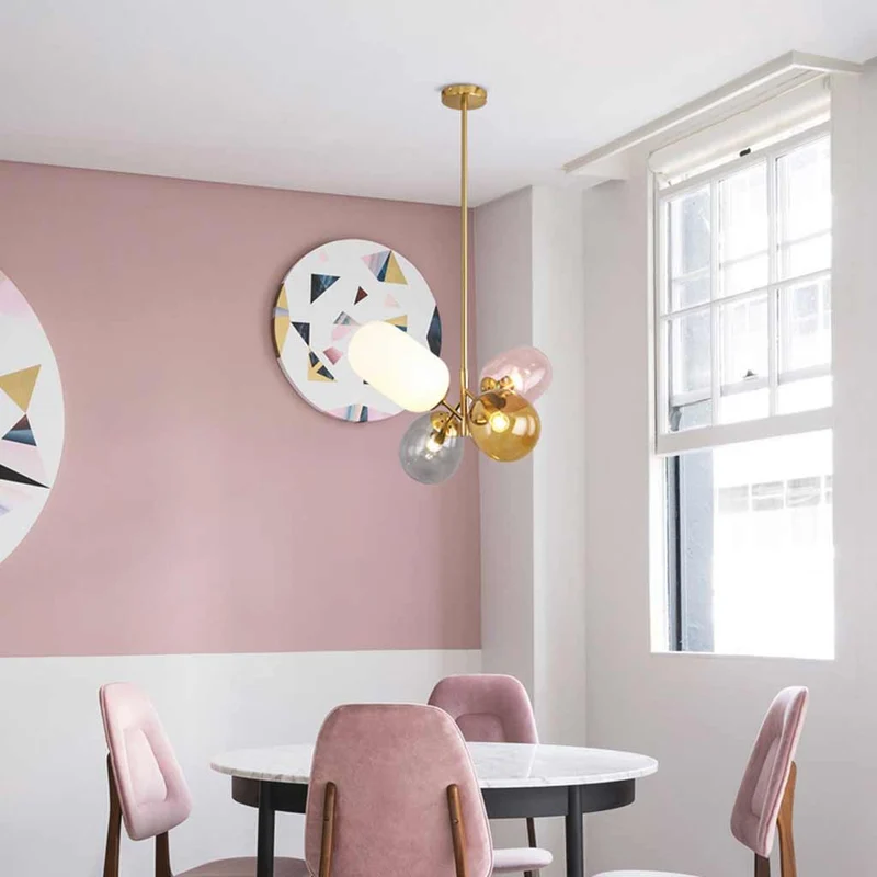 Pendant Chandelier Light Nordic Creative Colorful Balloon Glass