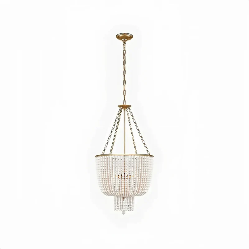 Boho Kronleuchter mit Perlendesign für Schlafzimmer