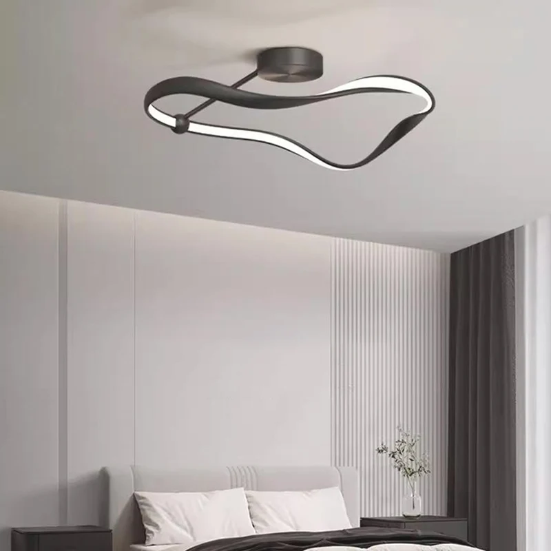 Ceiling Light Modern Minimalist Metal Dimmable LED, Black / White