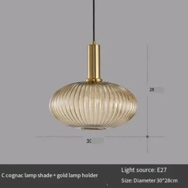Nordische Pendelleuchte aus Rauchglas für Esszimmer – Verany