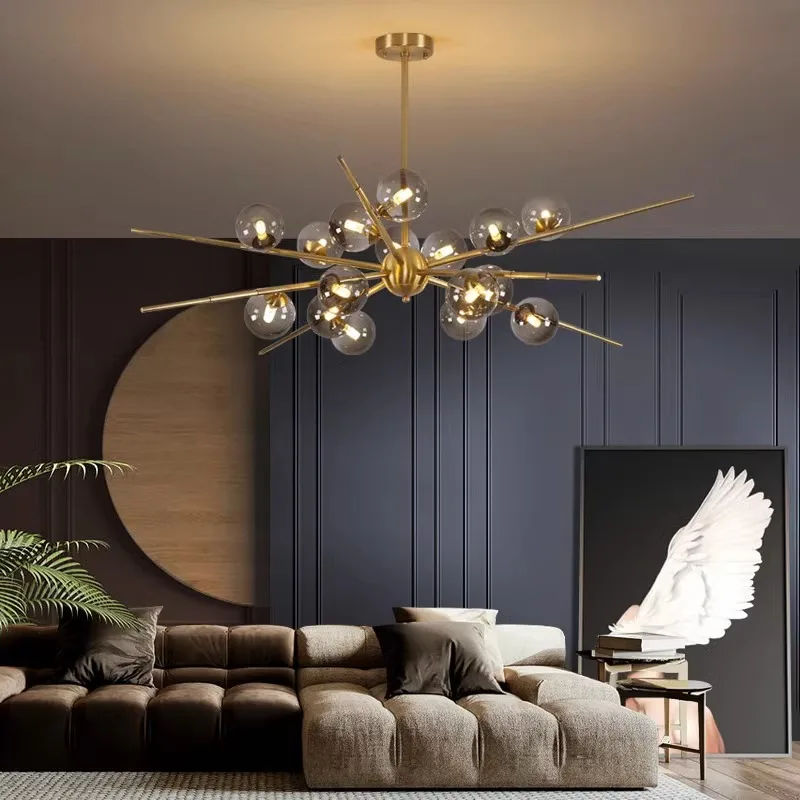 Zeitgenössischer Aluminium-Kronleuchter für Wohnzimmer – Artalys