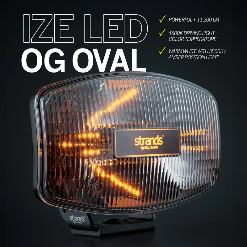 Strands IZE LED OG Ovaler Fahrscheinwerfer / 9"