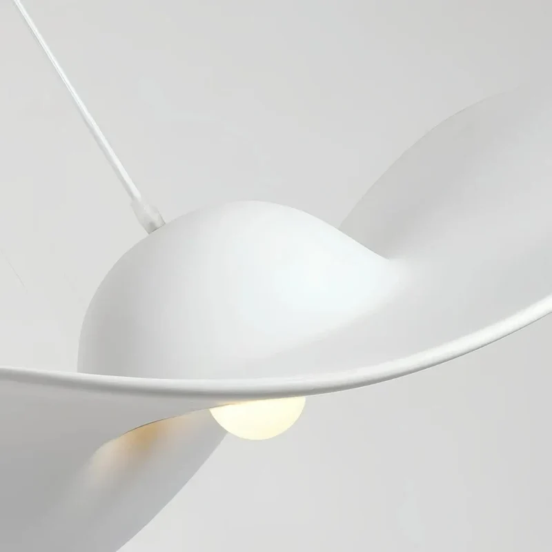 Pendelleuchte in Hutform, Weiß, modern, für das Esszimmer