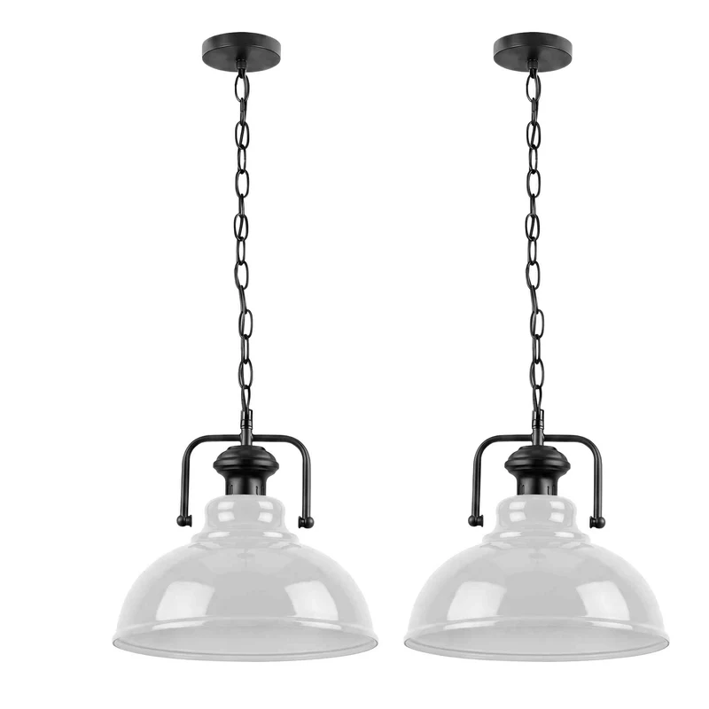 Joch Pendelleuchte Industrie – Vintage Gutsherren Hängelampe | Ø29cm | E27 ~3598