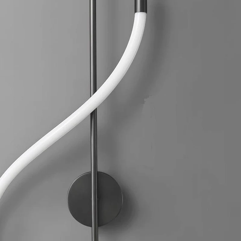 Wall Light Artistic Music Note Tube Copper Eye Care LED