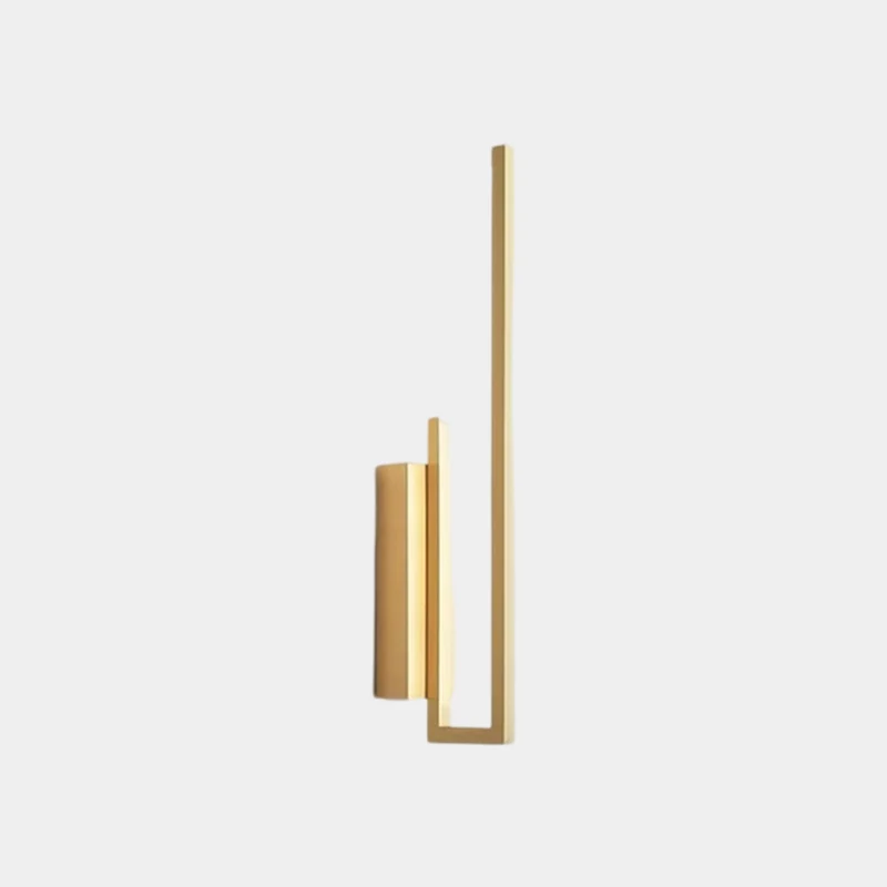 Wall Lamp Minimalist Copper Full Spectrum LED, Black / Gold