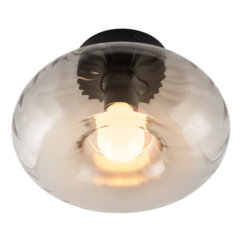 OSRAM DECOR Smoke Glass Deckenleuchte E27 Schwarz