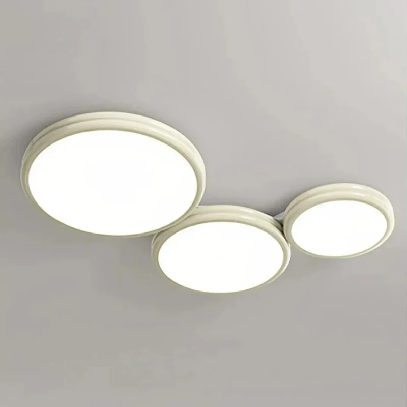 Moderne runde flache LED-Deckenleuchte, 3-flammig, für Wohnzimmer