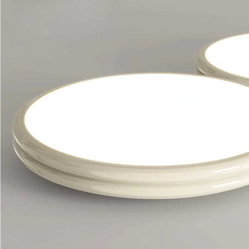 Moderne runde flache LED-Deckenleuchte, 3-flammig, für Wohnzimmer