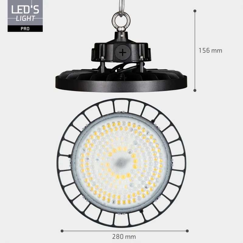 High Bay - 150W 27750lm 4000K - MOSO Driver - IP65 IK10 - Dimmbar