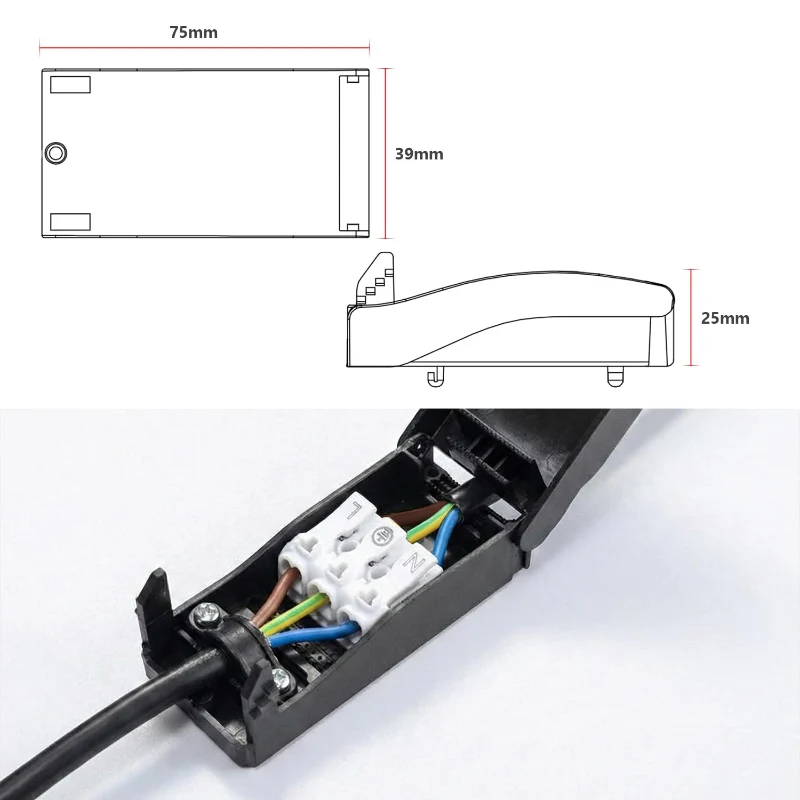 5 x LED IP44 wasserdichter Verteilerkasten ~3571