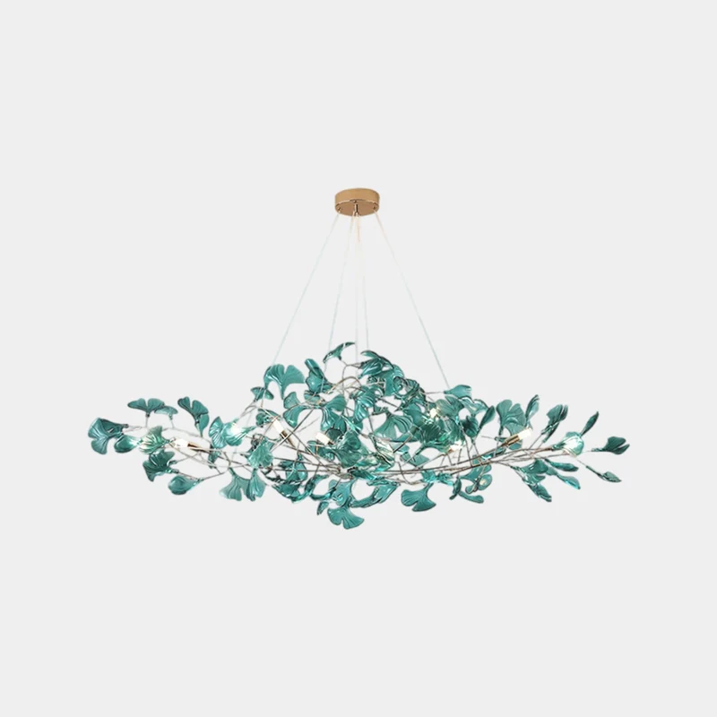Chandelier Unique Elegant Acrylic Ginkgo Leaves, 3 Colors