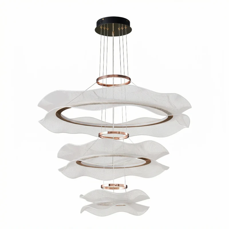Moderne LED-Hängeleuchte aus Acryl für Wohnzimmer – Célino