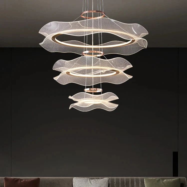 Moderne LED-Hängeleuchte aus Acryl für Wohnzimmer – Célino