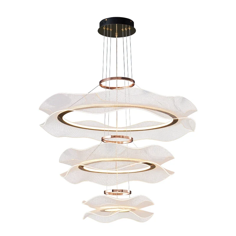 Moderne LED-Hängeleuchte aus Acryl für Wohnzimmer – Célino