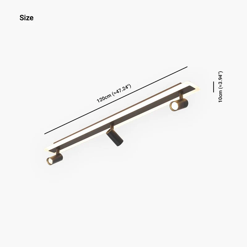 Ceiling Track Light Spotlight Modern Linear LED, 3 Colors