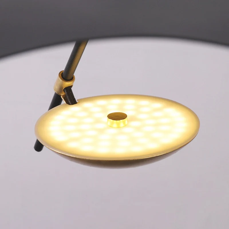 Pendant Light Italian Unique Metal Flying Saucer, Black / White