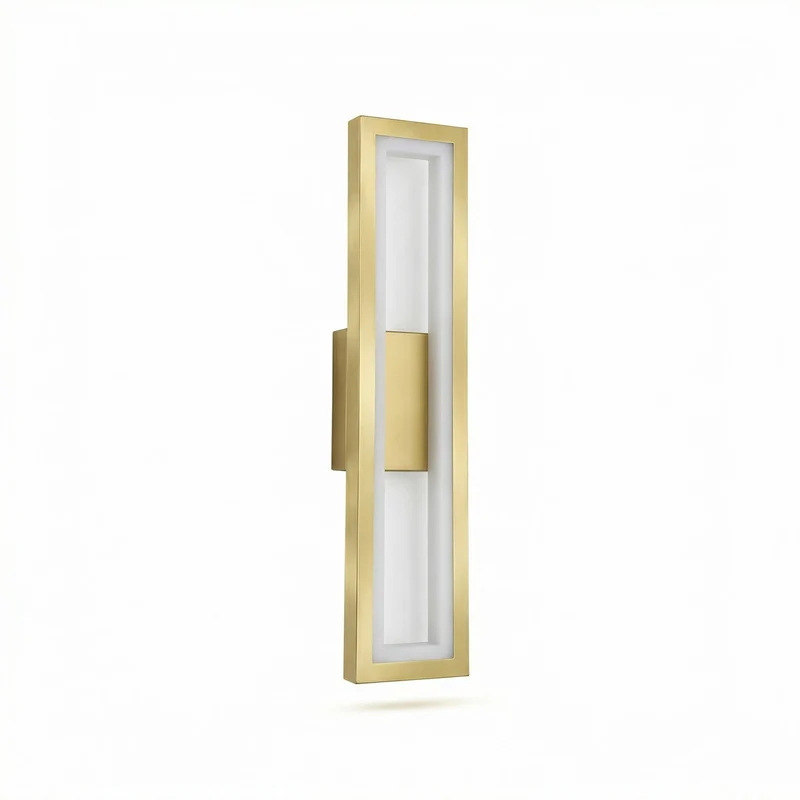 Moderne LED-Wandleuchte aus goldenem Aluminium, wasserdicht – Vivarise