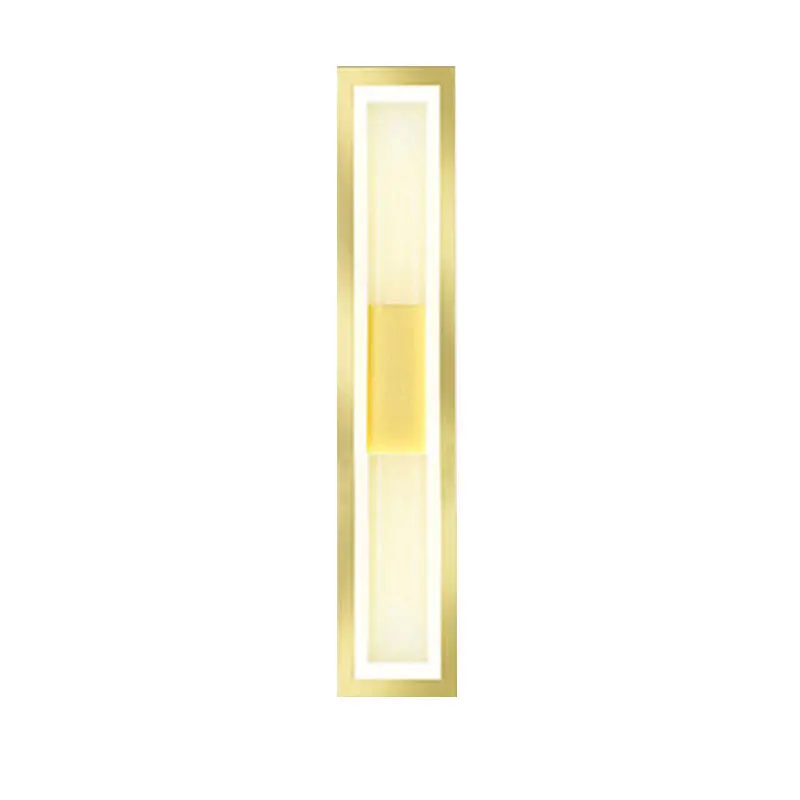Moderne LED-Wandleuchte aus goldenem Aluminium, wasserdicht – Vivarise